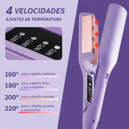 Rizador de pelo en forma de V