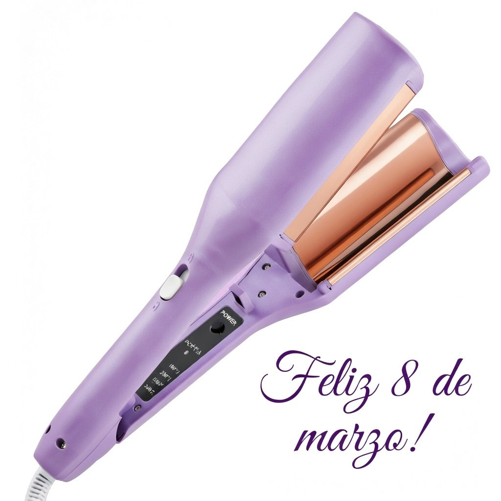 Rizador de pelo en forma de V